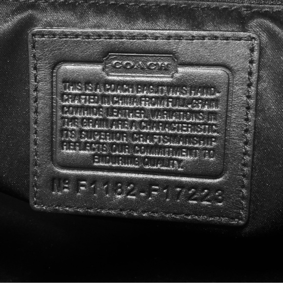 COACH Carly Leather Signature Perforated Exterior
Tote Bag Handbag, black - Picture 11 of 11